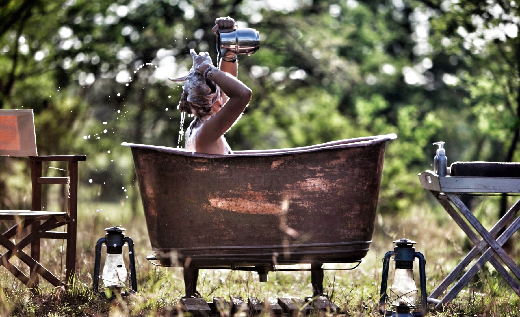 Bath, Alex Walker’s Serian Camp, The Serengeti, Tanzania 