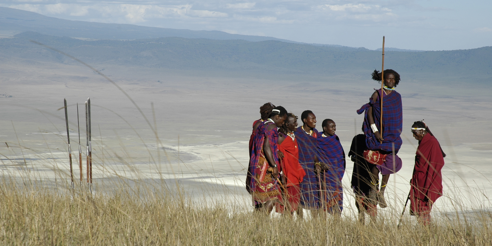 Jumping with the Maasai, Ngorongoro
