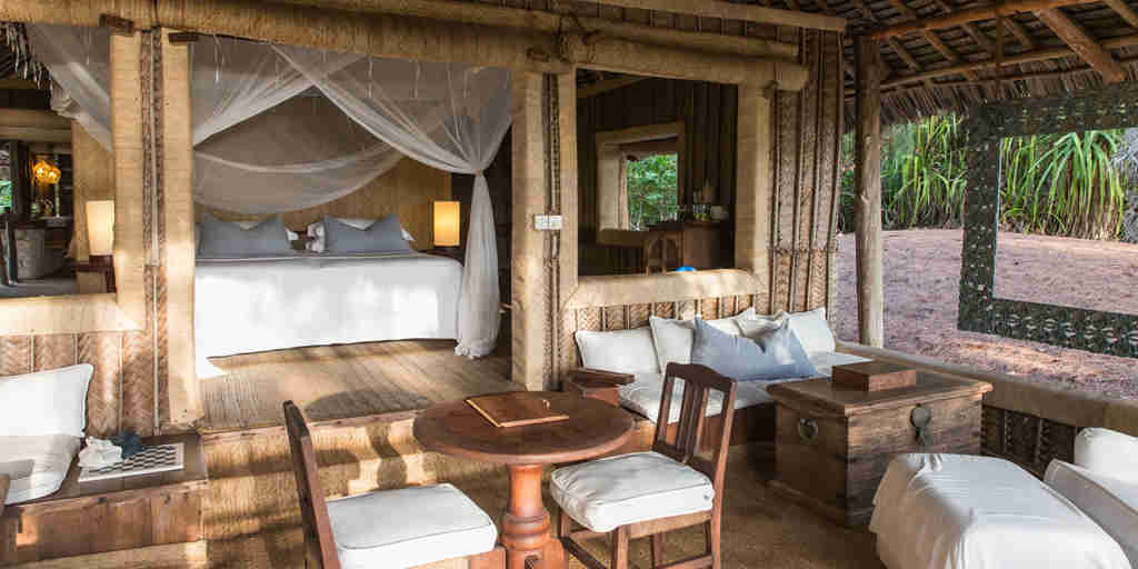 Mnemba Island Lodge guest room