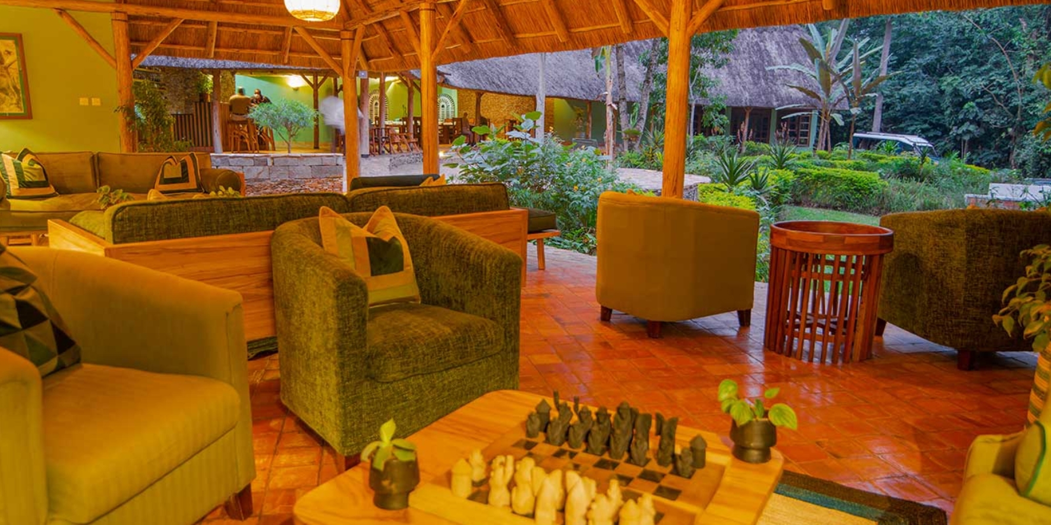 Seating Area, Primate Lodge, Kibale National Park, Uganda