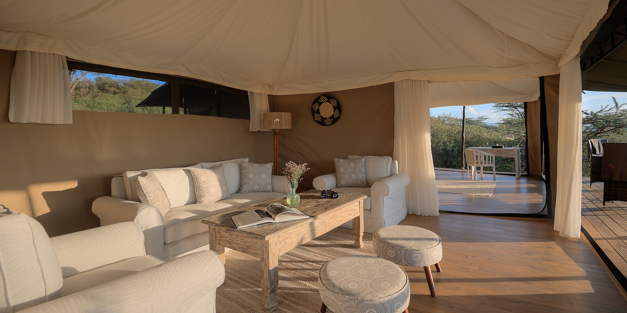 Lounge, Kicheche Valley, Greater Mara Conservancies, Kenya