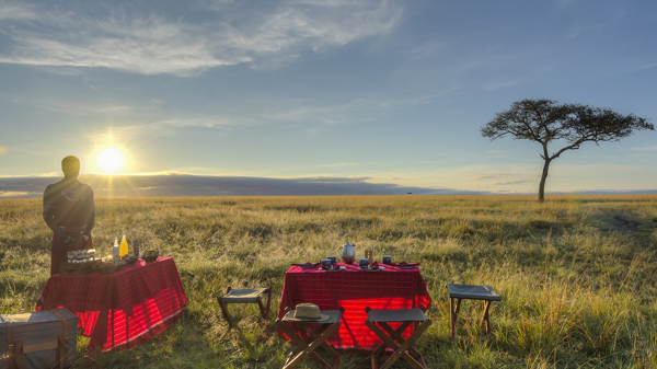 Bush Picnic, Little Naibor, Maasai Mara Nature Reserve, Kenya