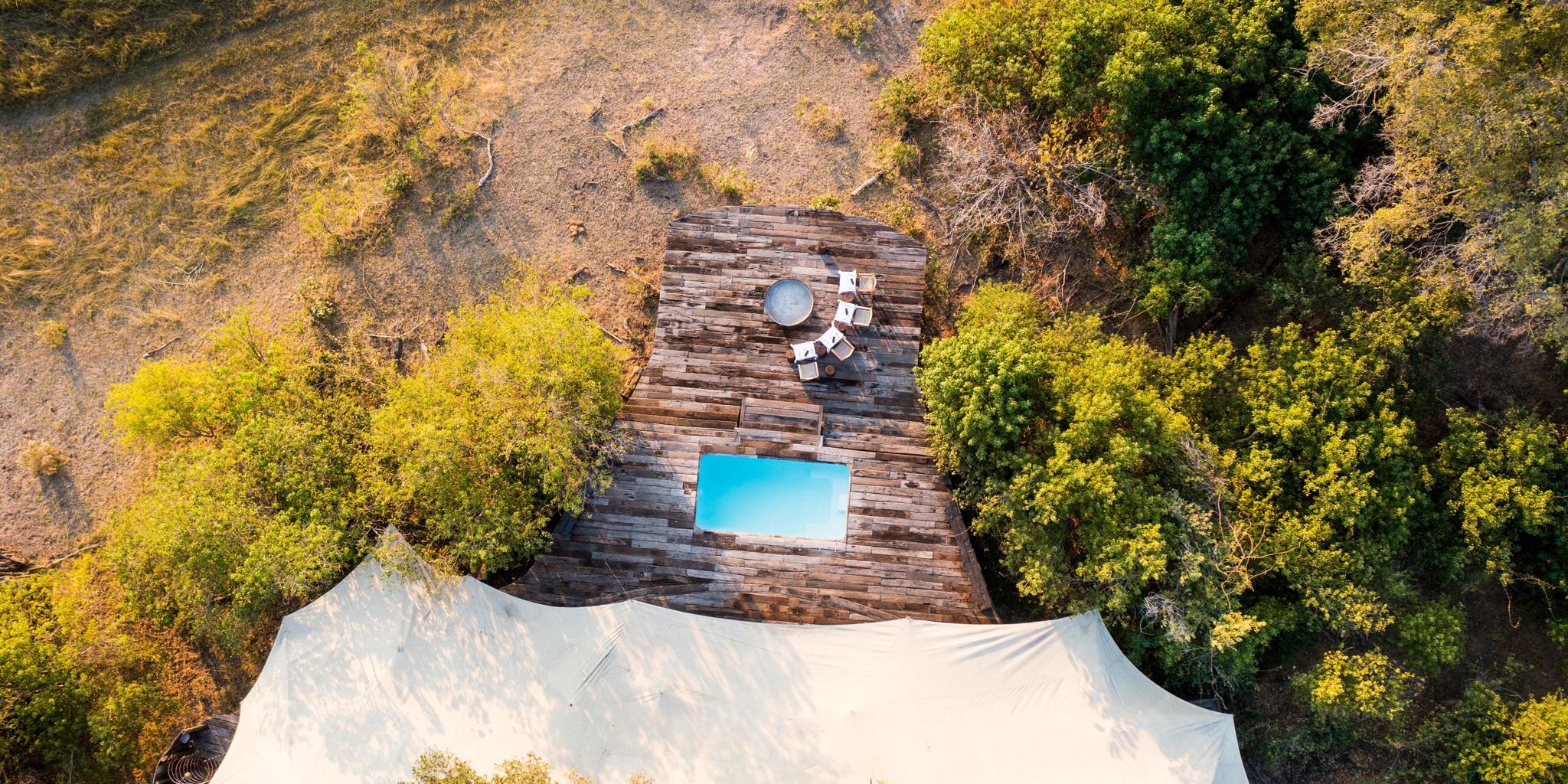 Pool, Zarafa Camp, Okavango Delta, Botswana
