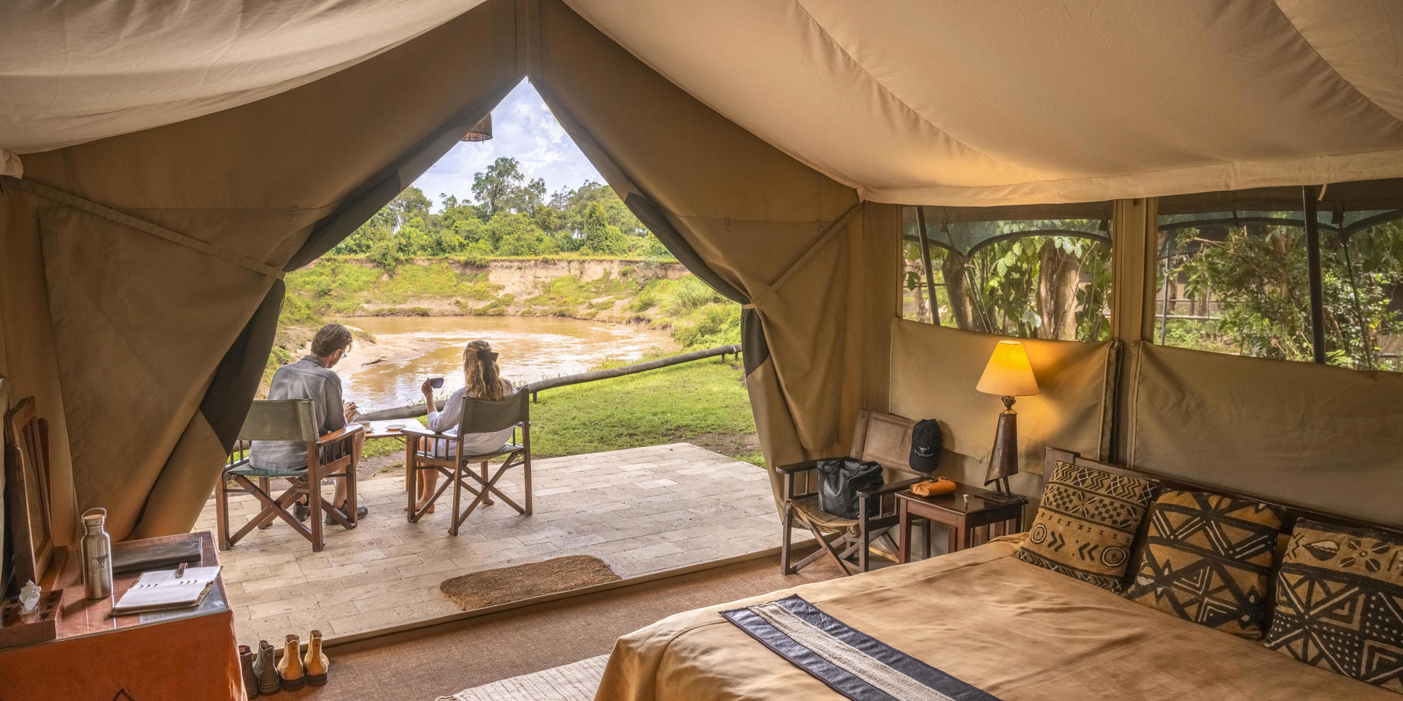 Bedroom Onto Patio, Governors Camp, Masai Mara, Kenya