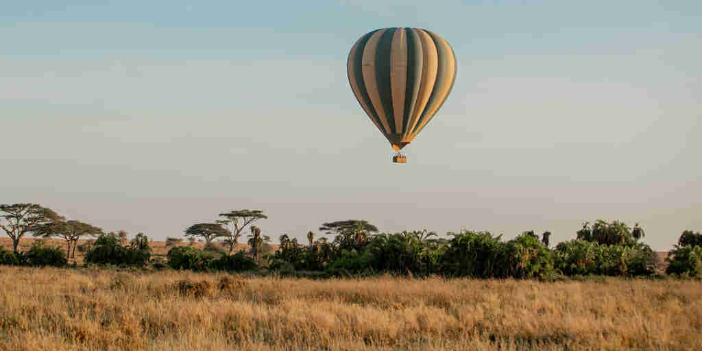 hot air balloon, nimali serengeti, serengeti np, tanzania