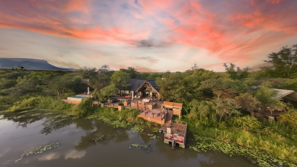 Aerial, Marataba Residence, Marakele National Park, South Africa