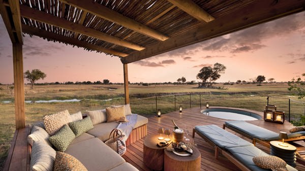 Deck, Tawana, Moremi Game Reserve, Botswana