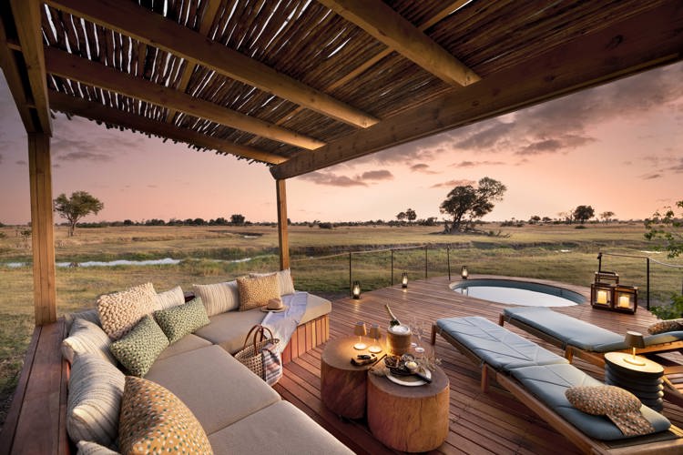 Deck, Tawana, Moremi Game Reserve, Botswana