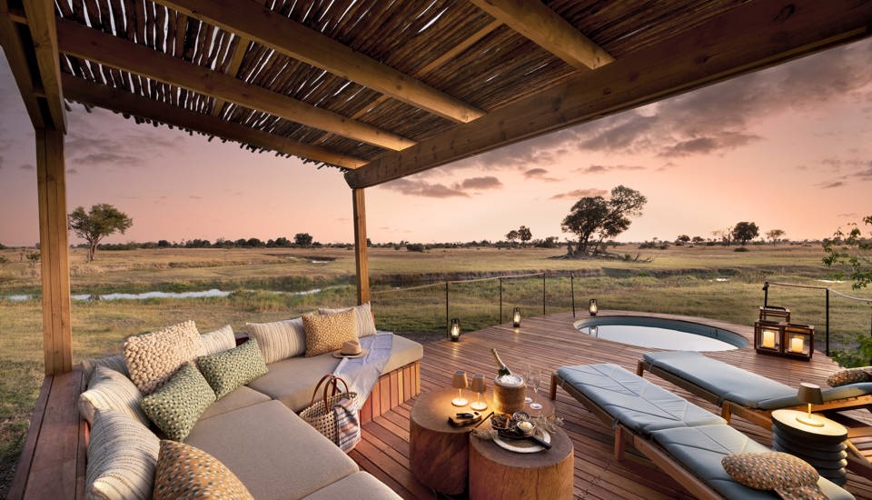 Deck, Tawana, Moremi Game Reserve, Botswana