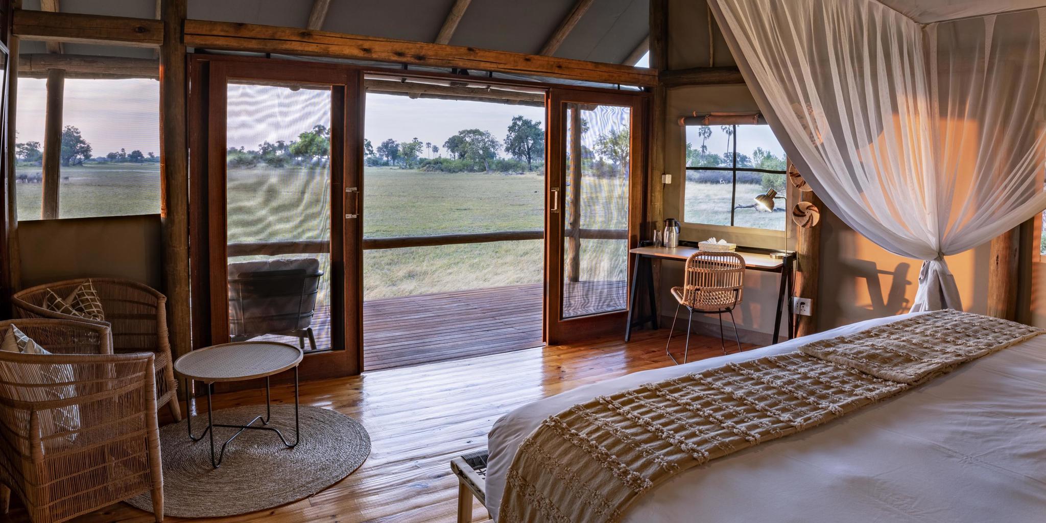 Guest Room View, Mokolwane, Okavangao Delta, Botswana