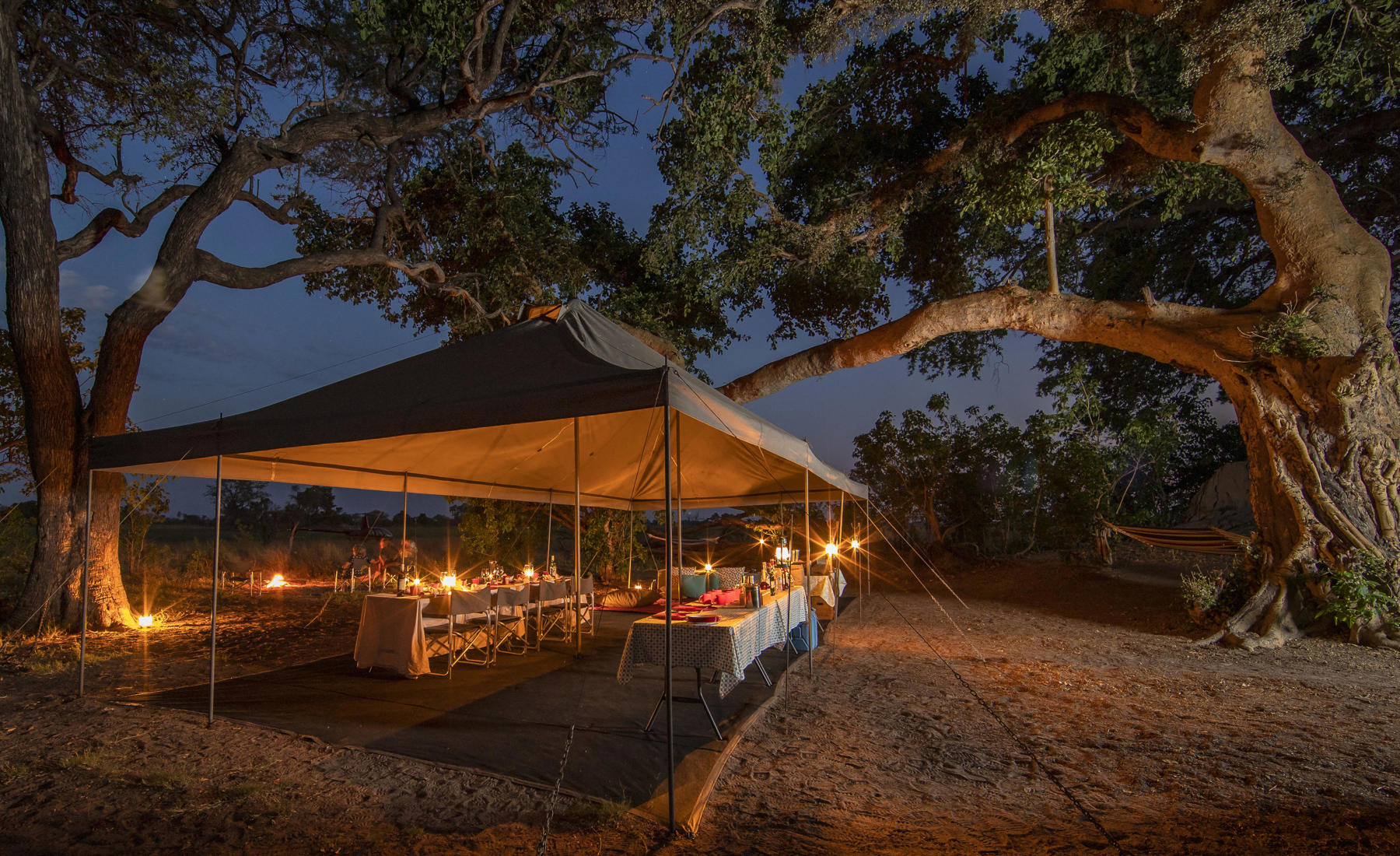 Dining Area, Beagle Expeditions, Okavango Delta, Botswana