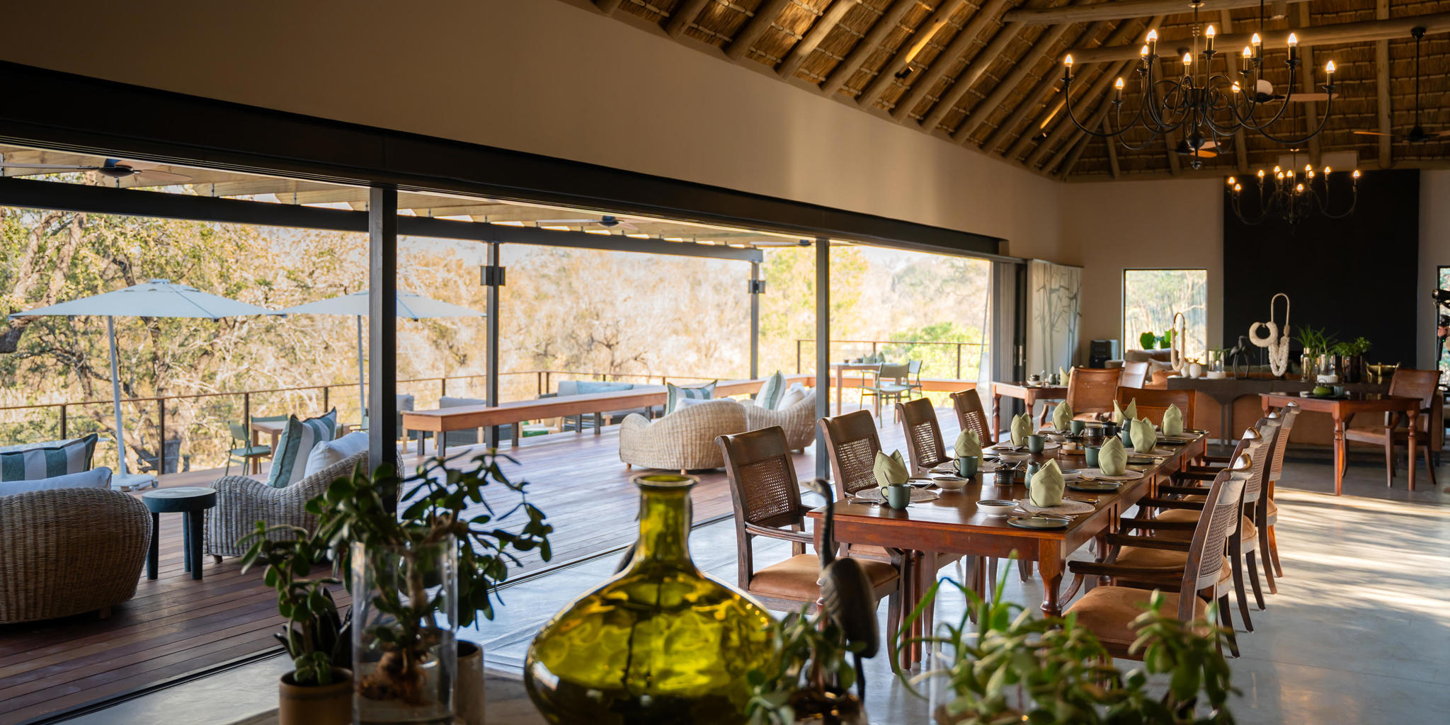 Main Area Dining, Simbambili Game Lodge, Sabi Sand Reserve, South Africa