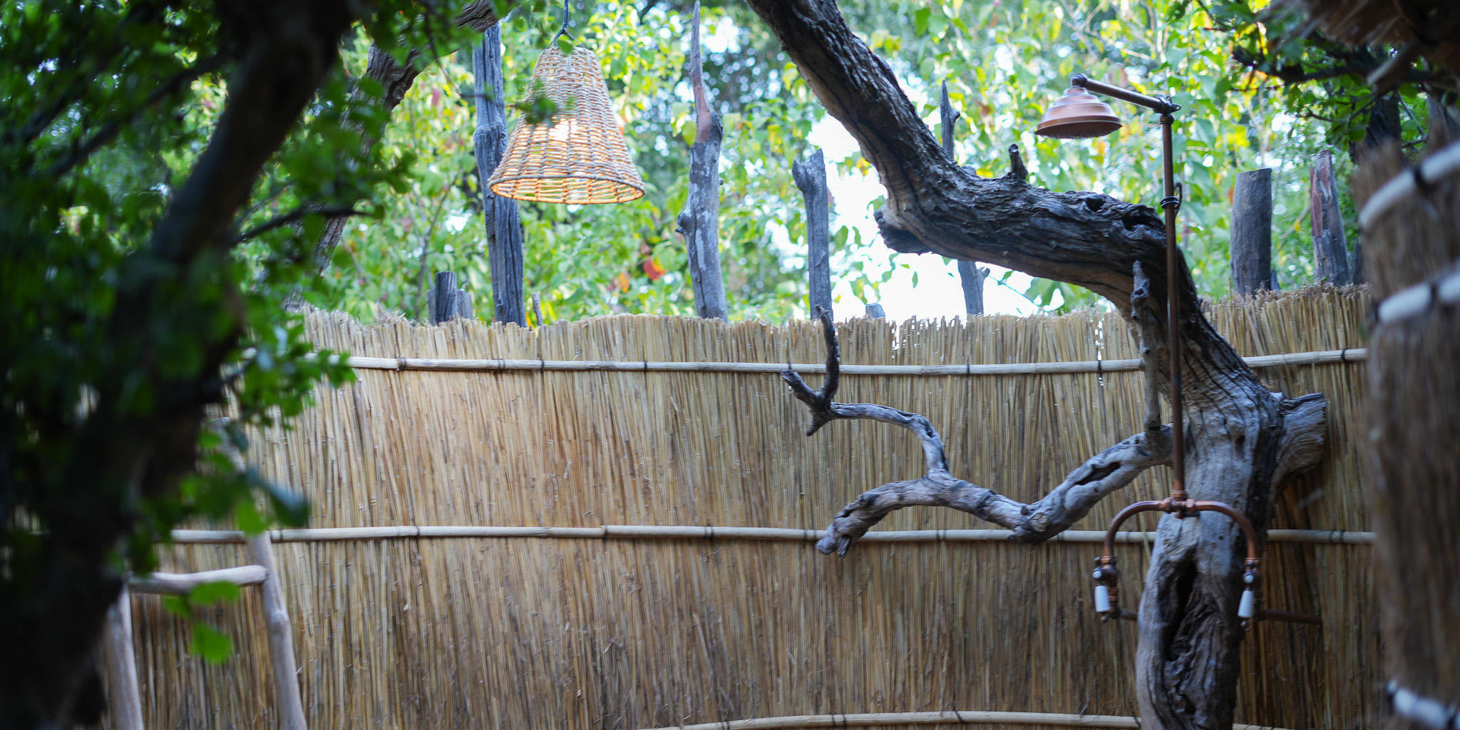 Shower, Mwamba Bush Camp, South Luangwa, Zambia