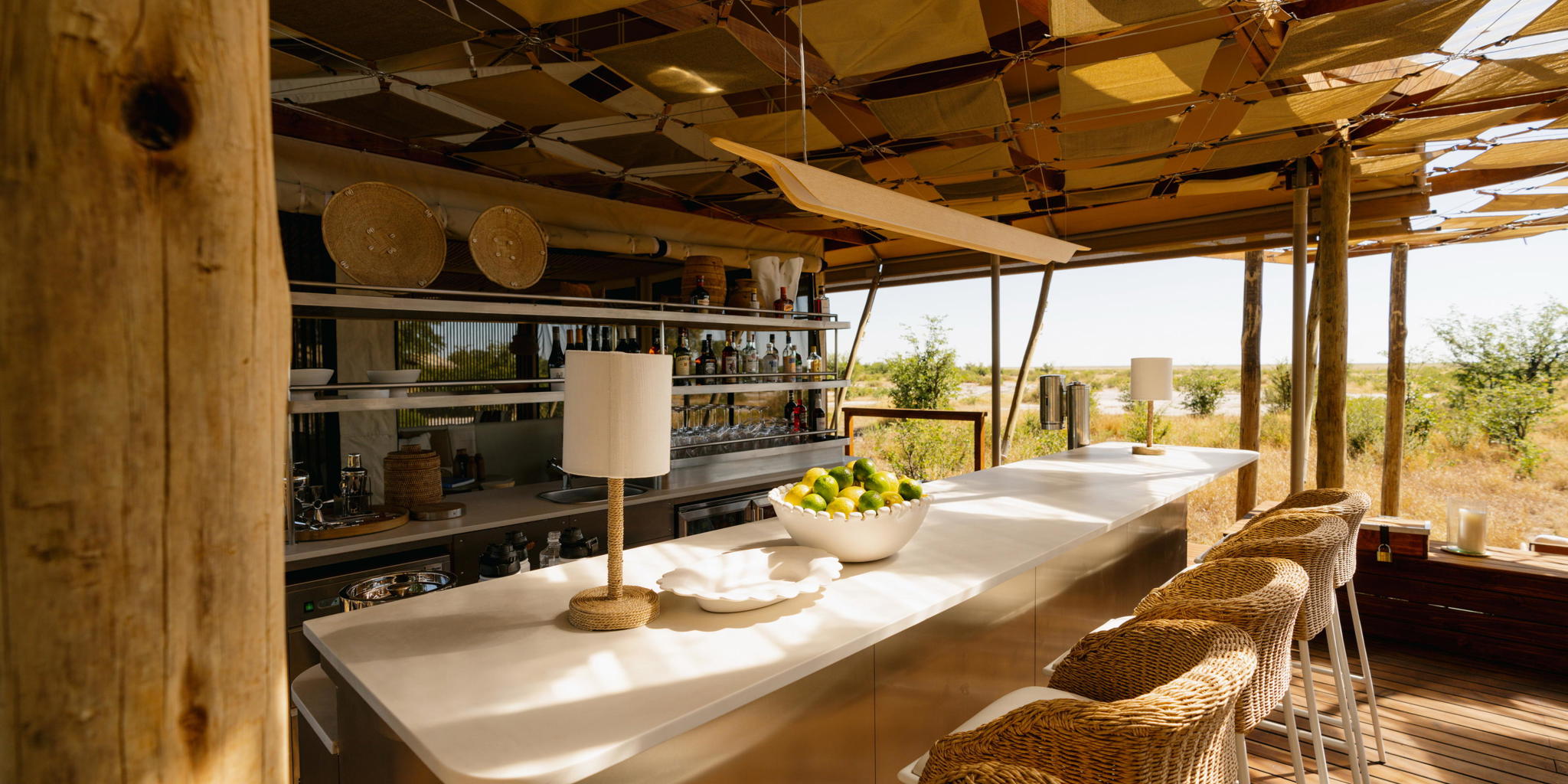 Bar, Wilderness Mokete, Okavango Delta, Botswana