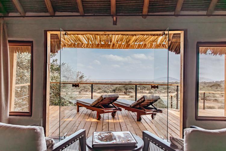 Deck, OI Donyo Lodge, Amboseli, Kenya