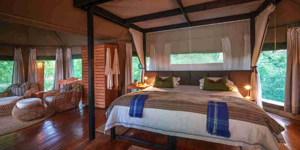 Bedroom, Chindeni Bush, South Luangwa NP, Zambia