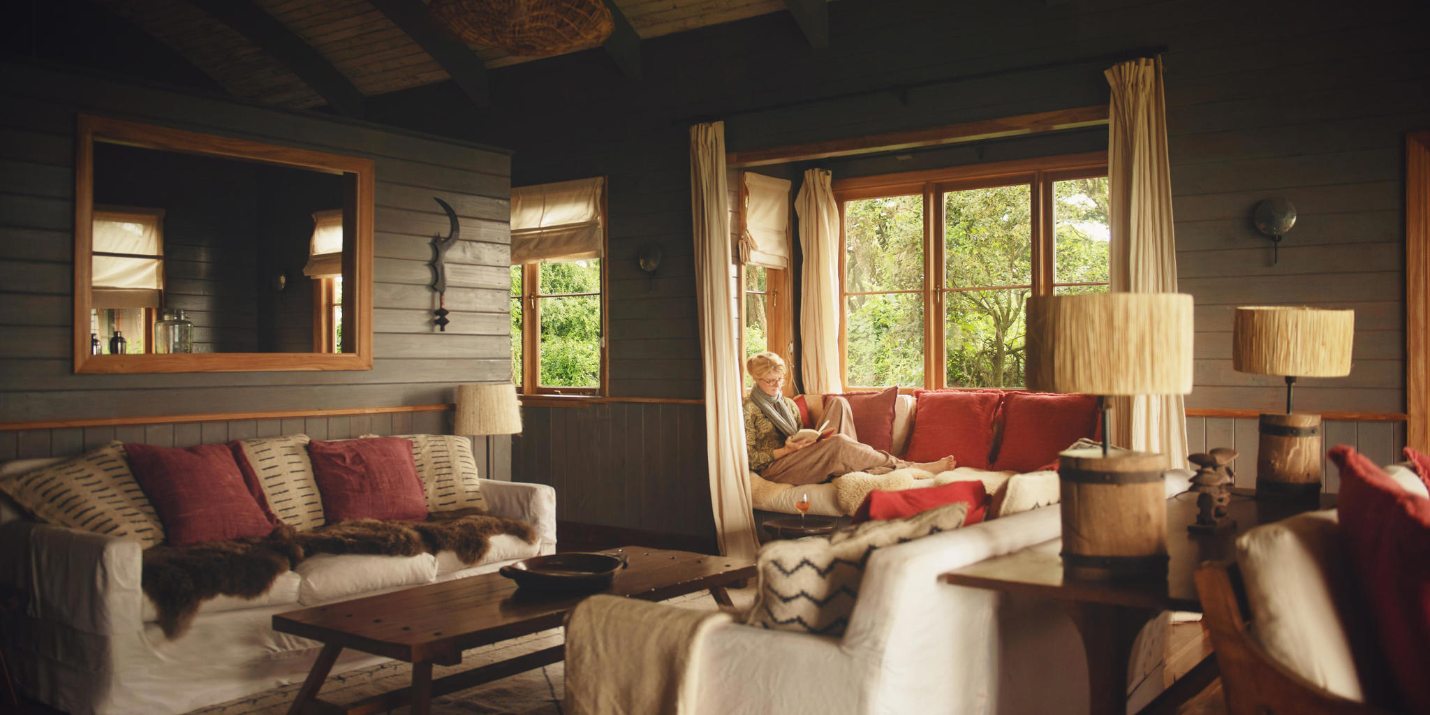 Lounge, Entamanu Ngorongo, Ngorongoro Crater, Tanzania
