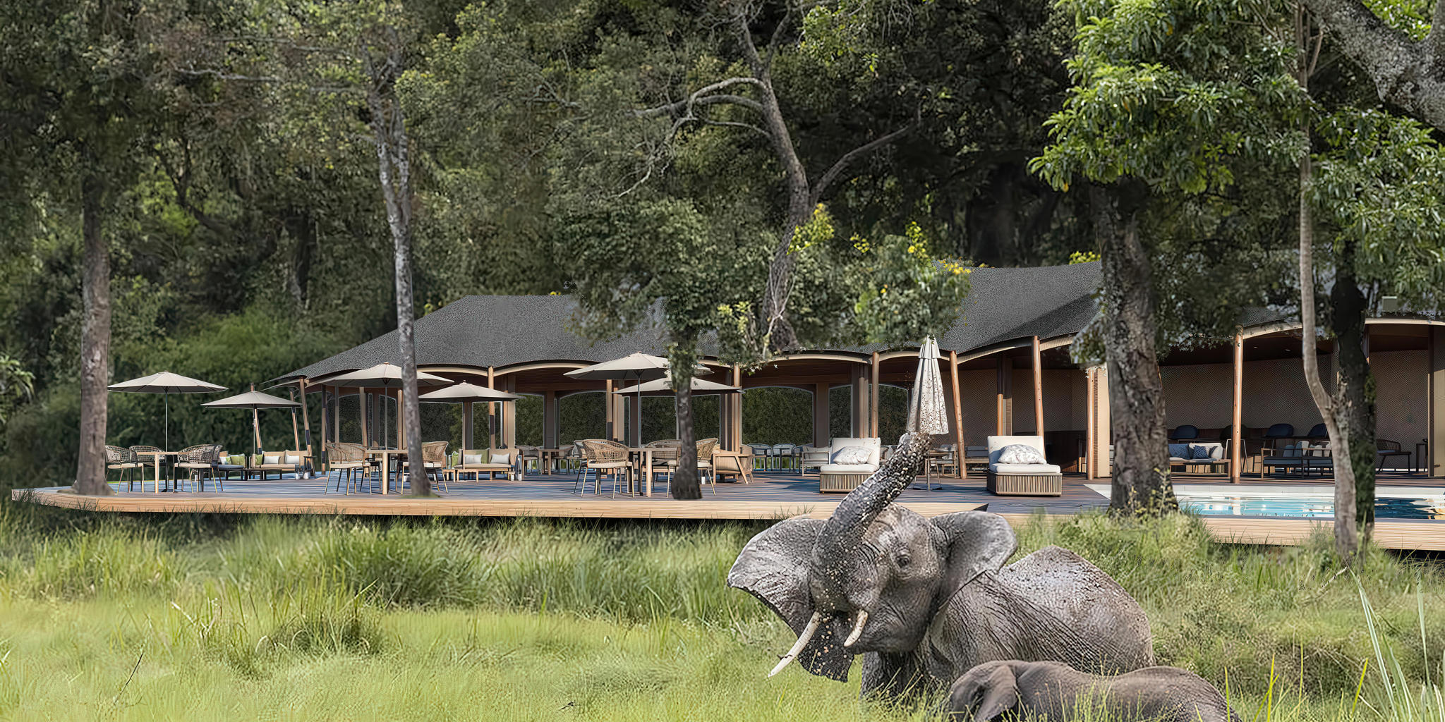 Exterior Deck, Wilderness Mara, Maasai Mara National Reserve, Kenya