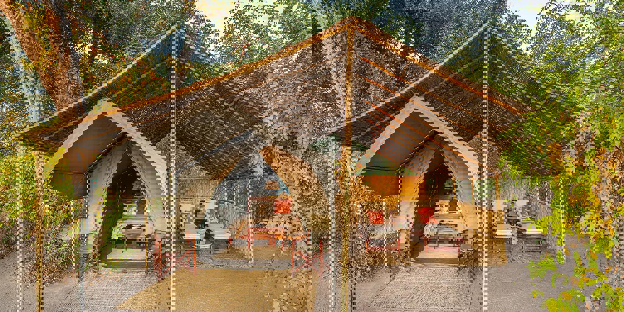 Outside Tent, Nkonzi Bush Camp, South Luangwa, Zambia