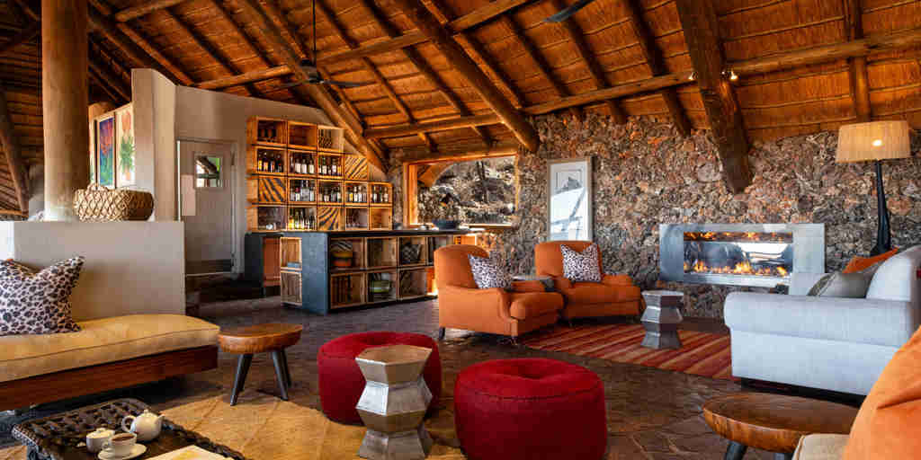 Lounge, Ongava Lodge, Etosha National Park, Namibia