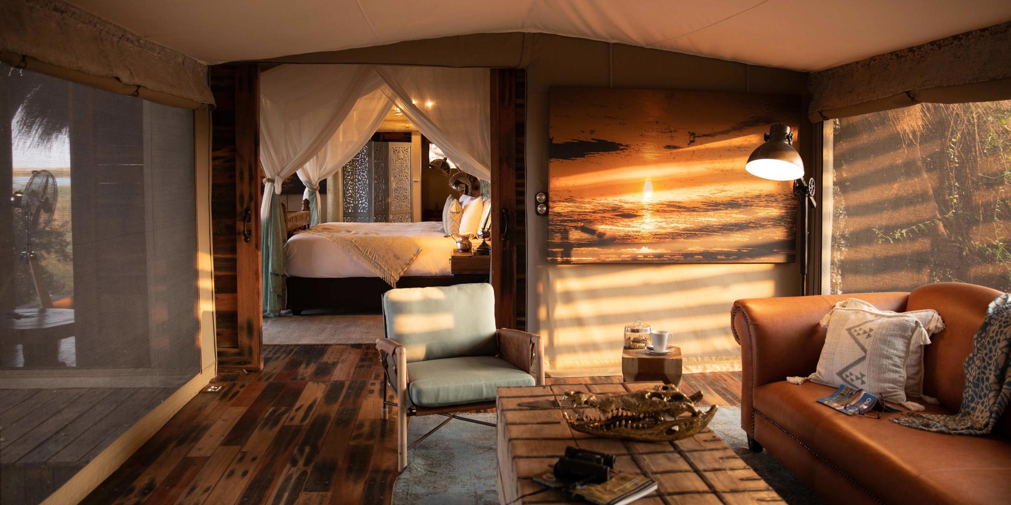 Room, Sitatunga Private Island Camp, Okavango Delta, Botswana