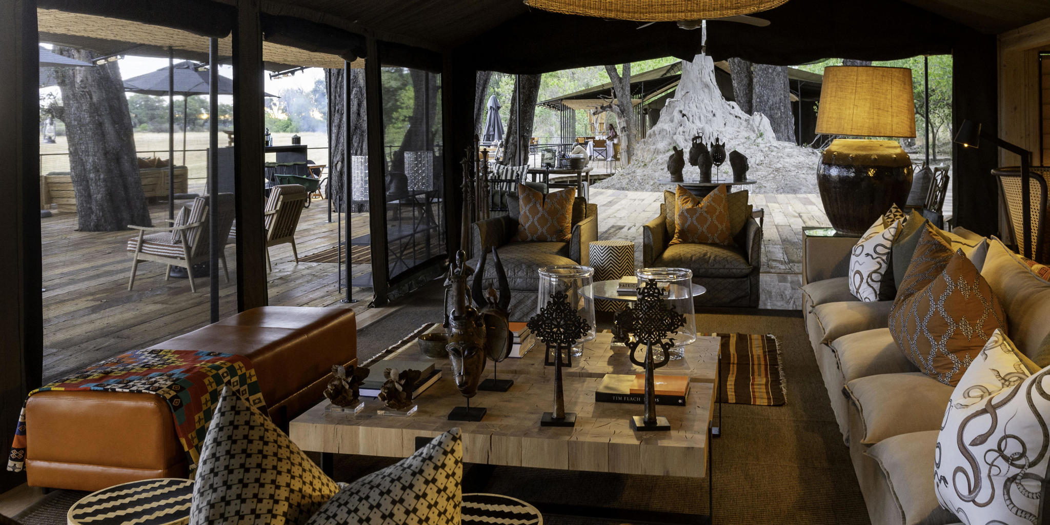 Lounge, Kiri Camp, Okavango Delta, Botswana