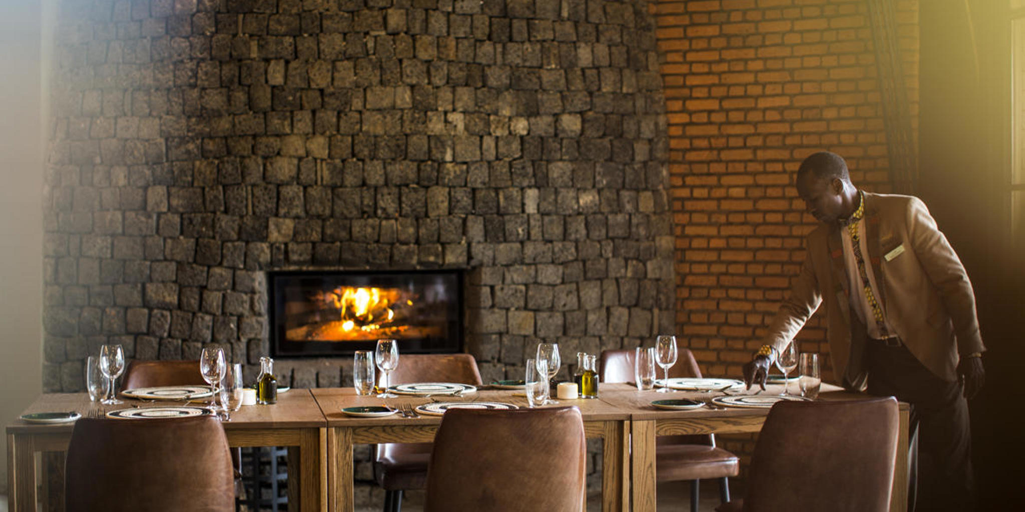 Dining, Wilderness Bisate, Volcanoes NP, Rwanda
