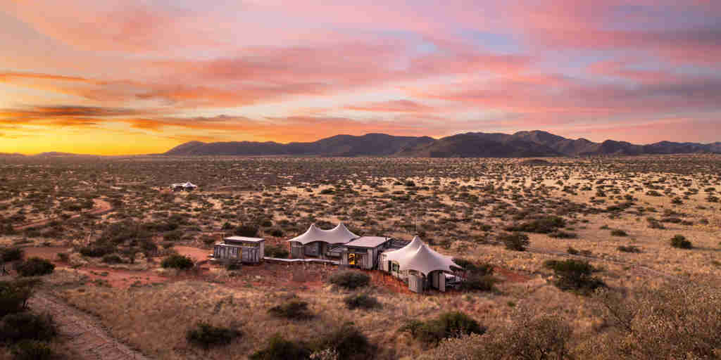 Sunrise, Loapi Tented Camp, Tswalu Kalahari, South Africa