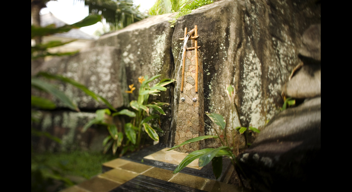 Shower, Banyan Tree Hotel, Mahe, Seychelles