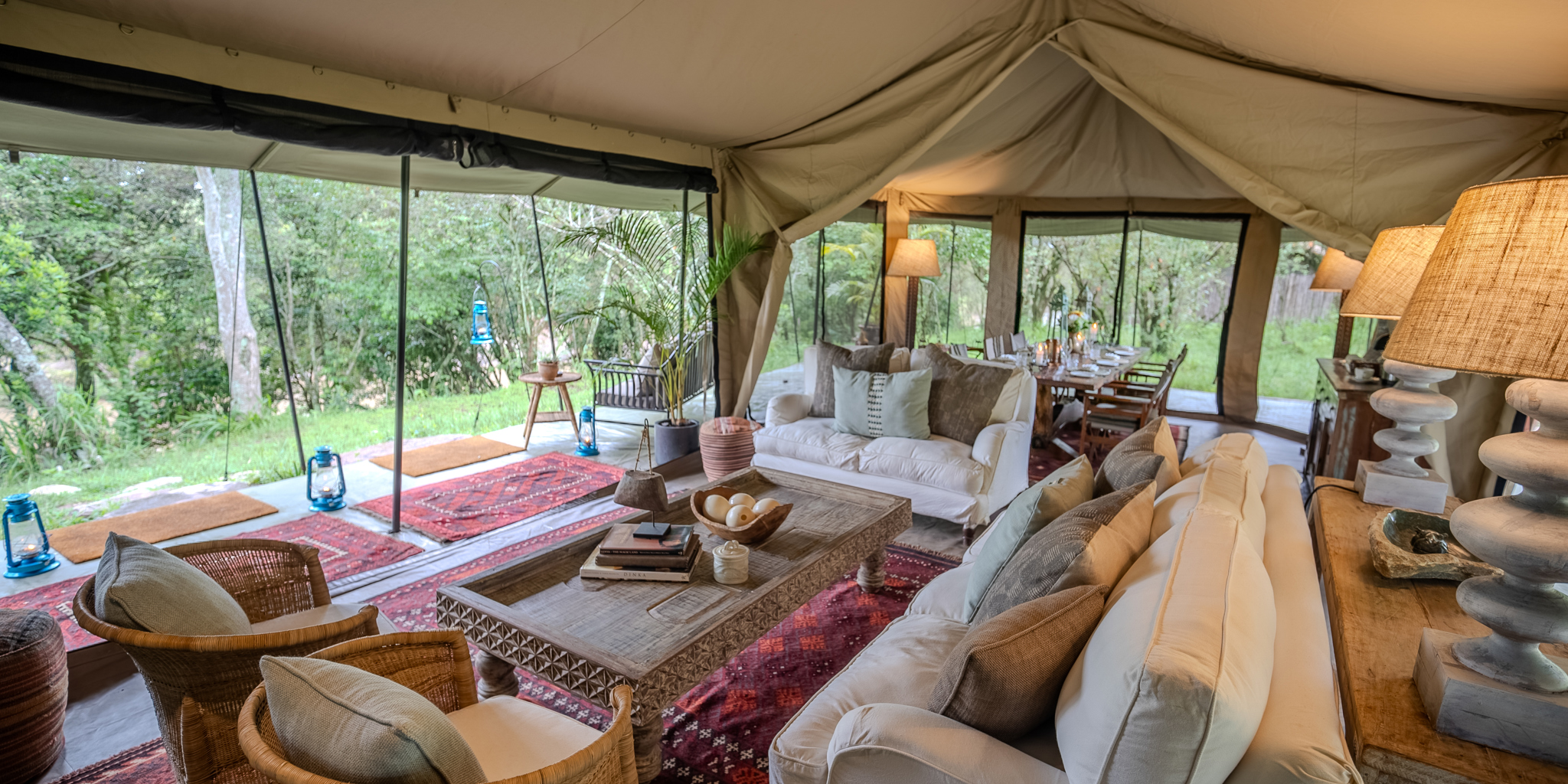 Lounge, Naibor Wilderness, Maasai Mara Nature Reserve, Kenya