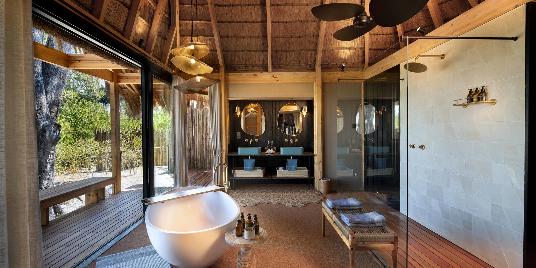 Bathroom, Tawana, Moremi Game Reserve, Botswana