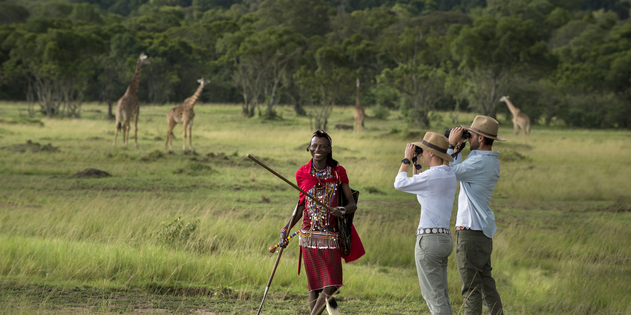 Walking, Kichwa Tembo Tented Camp, Maasai Mara, Kenya
