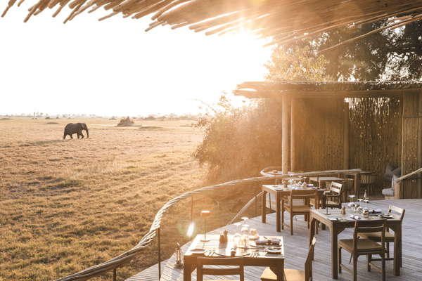 Deck, Mombo, Moremi Game Reserve, Botswana