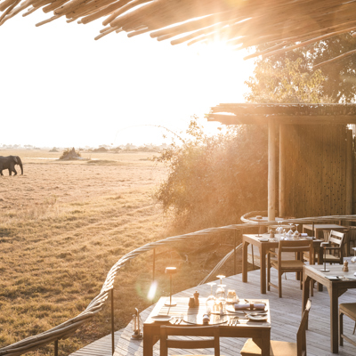 Deck, Mombo, Moremi Game Reserve, Botswana