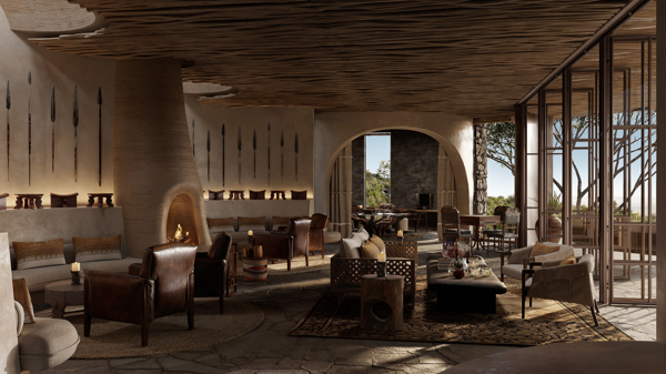 Lounge, Suyian Lodge, Laikipia, Kenya