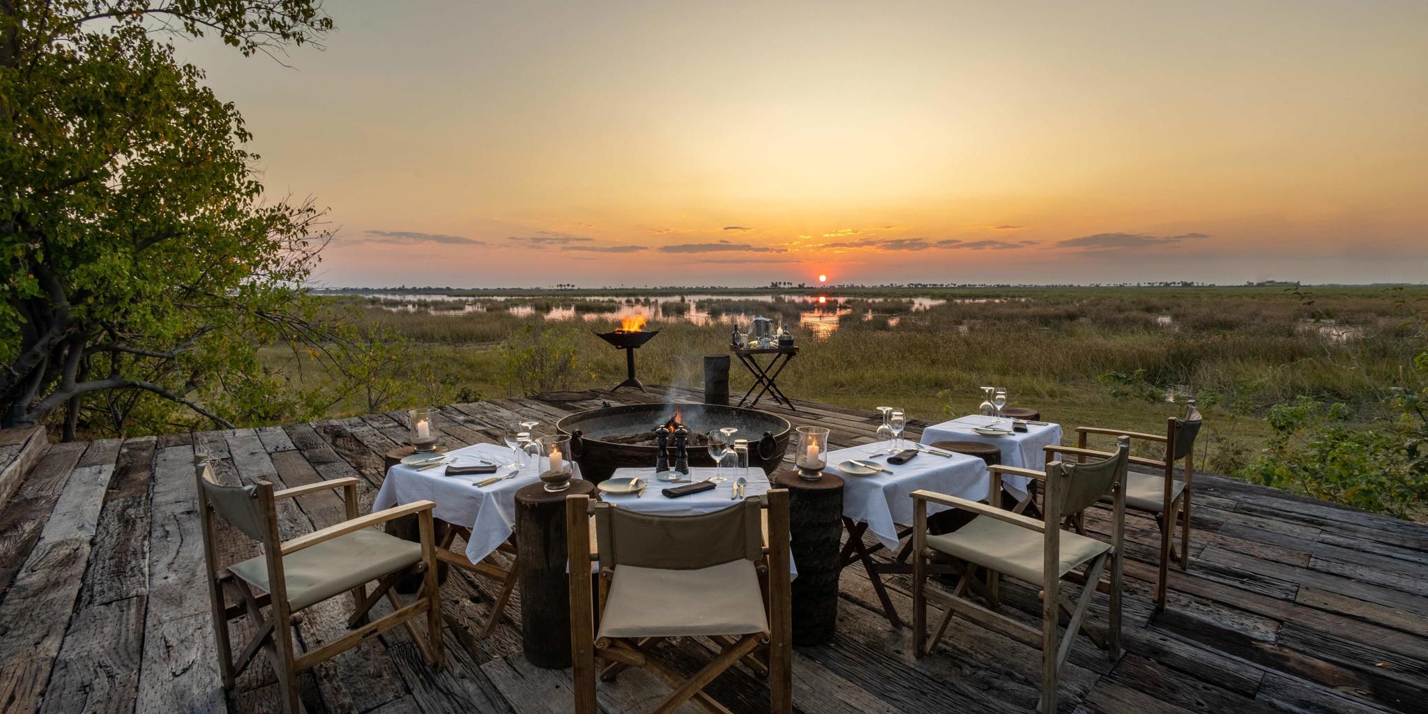 Dining, Zarafa Camp, Okavango Delta, Botswana