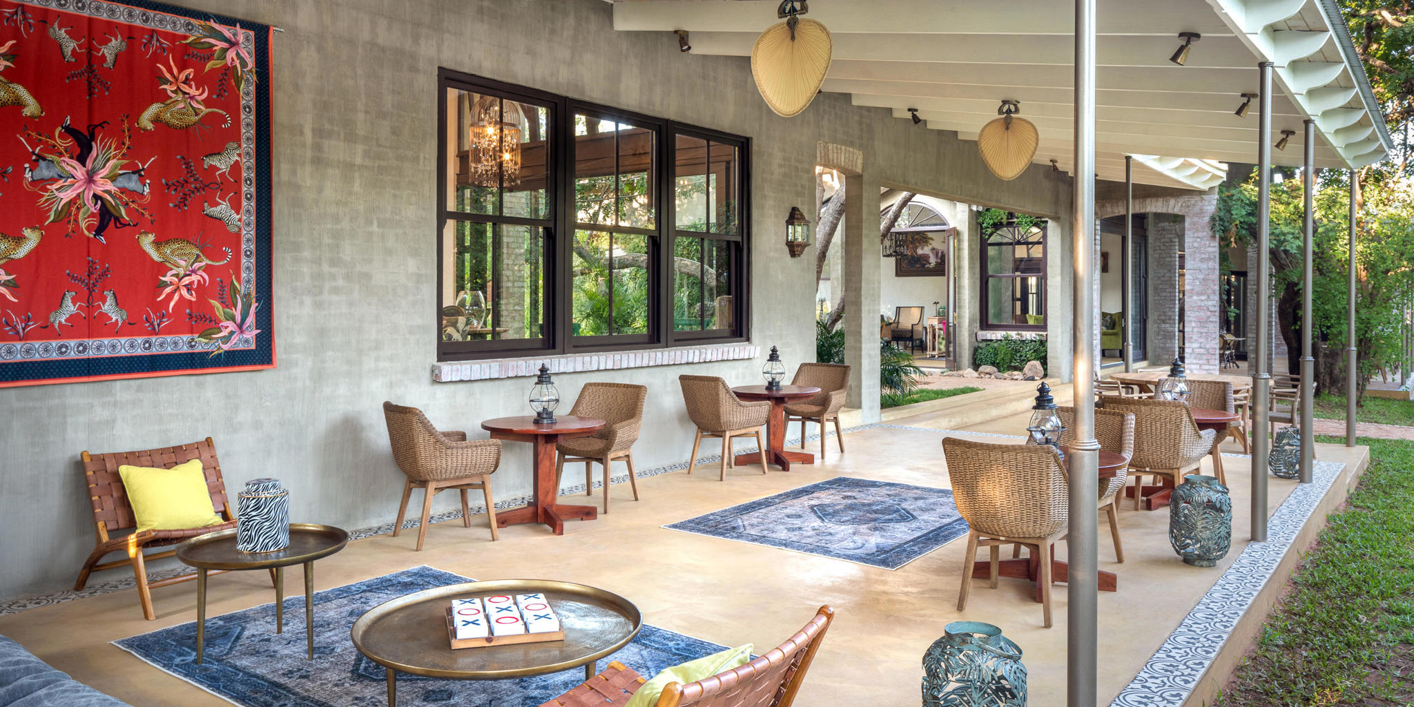 Patio 2, Mbano Manor, Victoria Falls, Zimbabwe