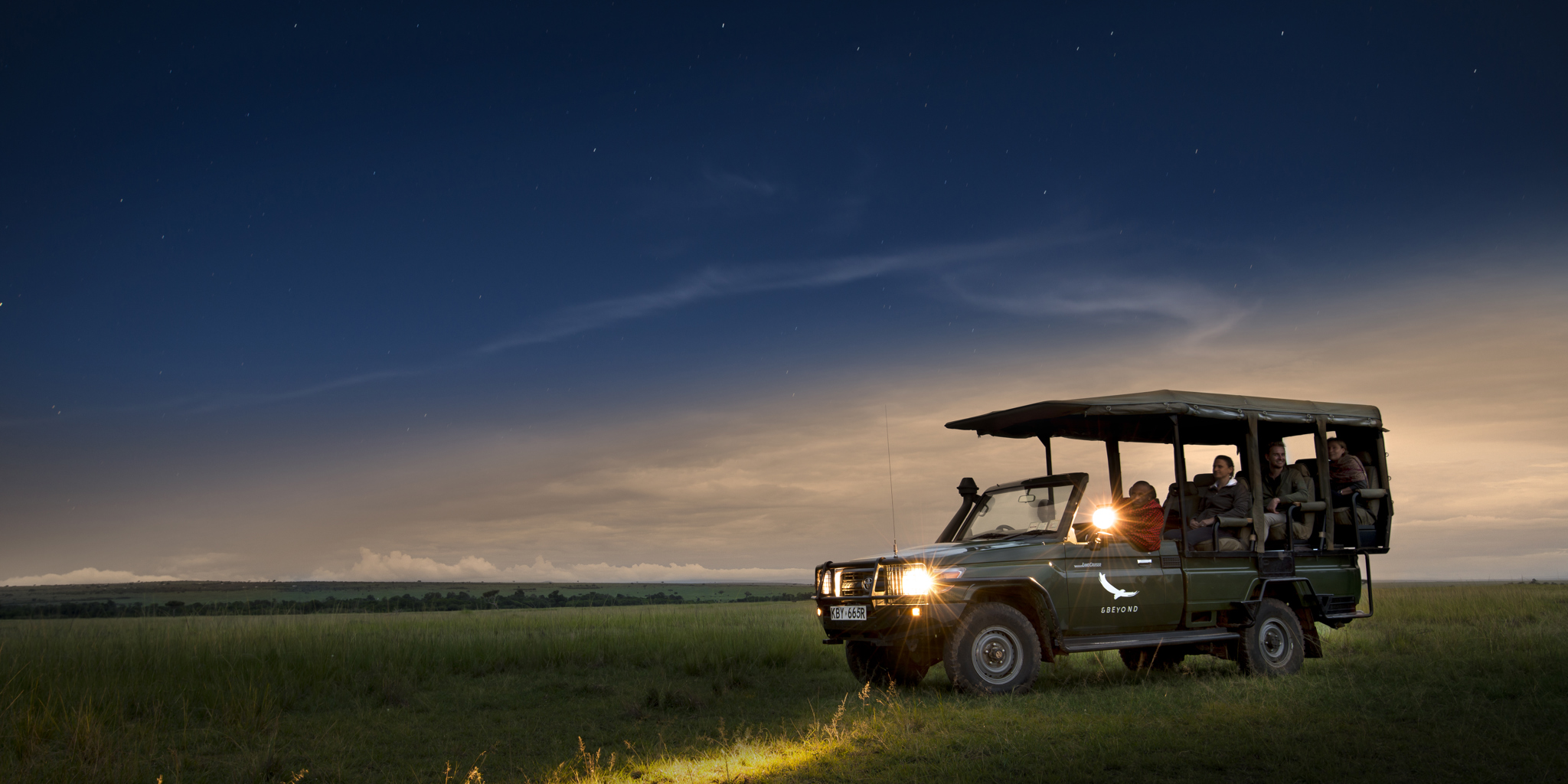 Night Drive, Bateleur Camp, Mara Conservancies, Kenya