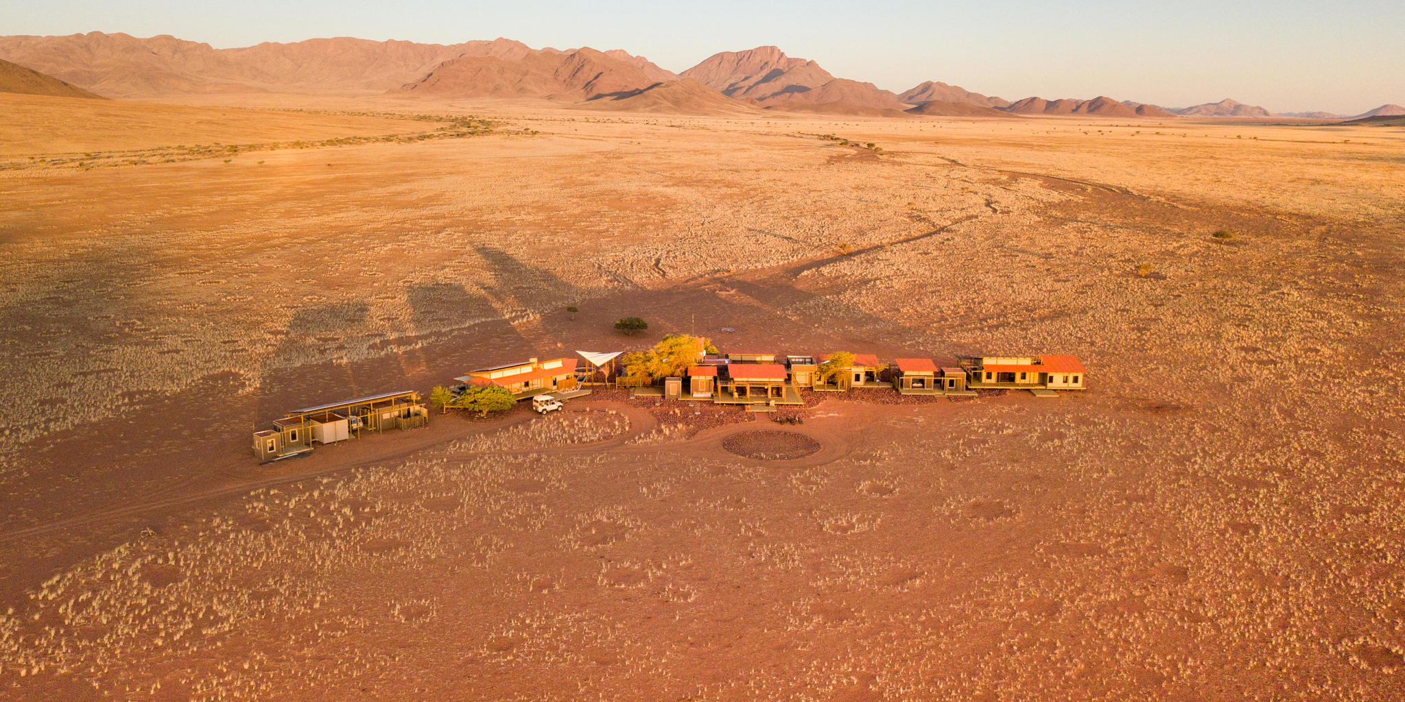 Aerial, Wolwedans Plains Camp, Namibrand Reserve, Namibia