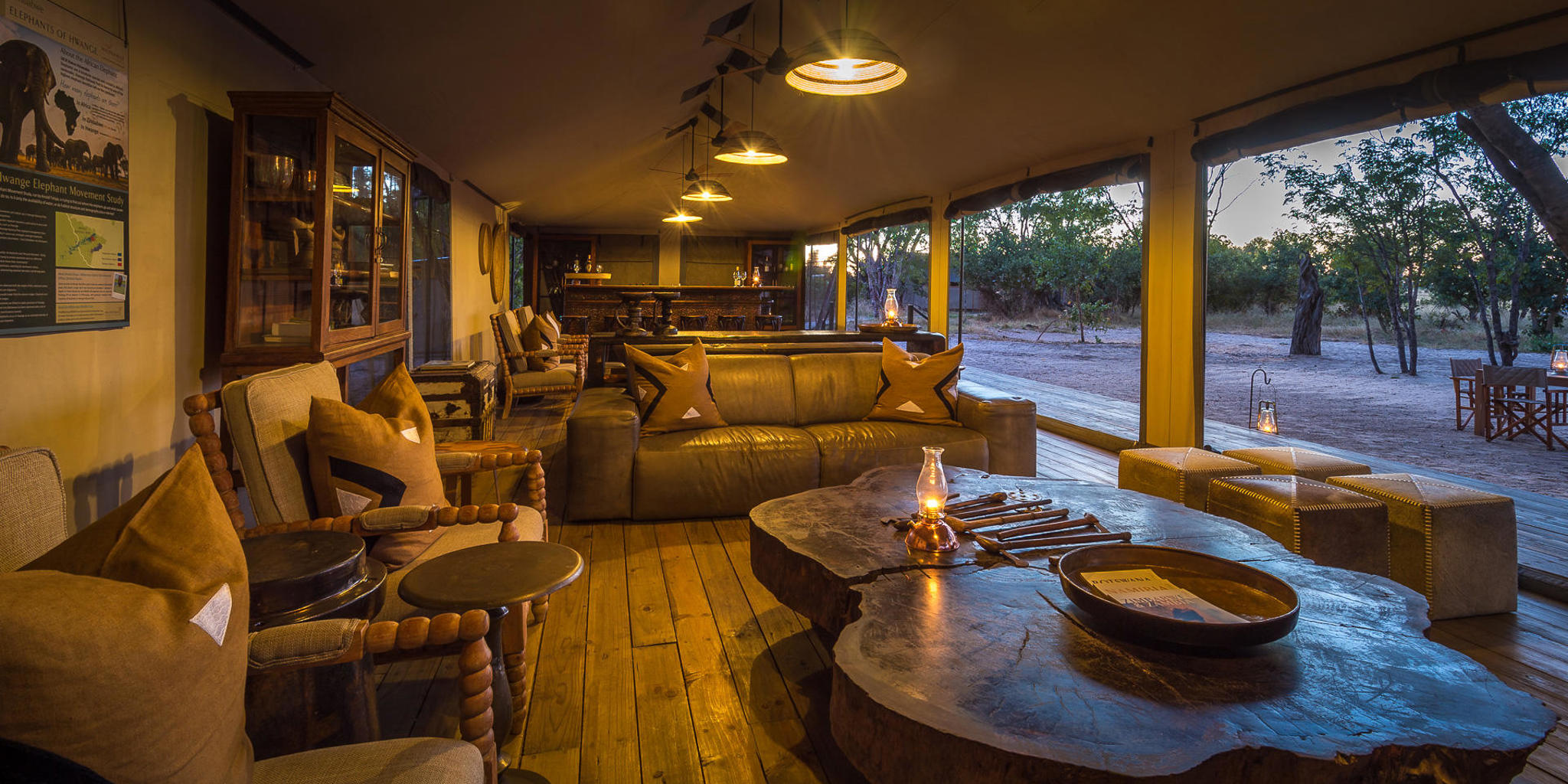 Seating Area, Little Makalolo, Hwange NP, Zimbabwe