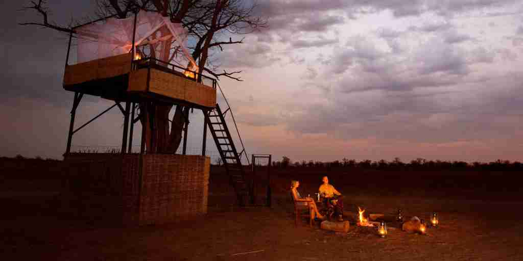 Fire, Mwamba Bush Camp, South Luangwa, Zambia