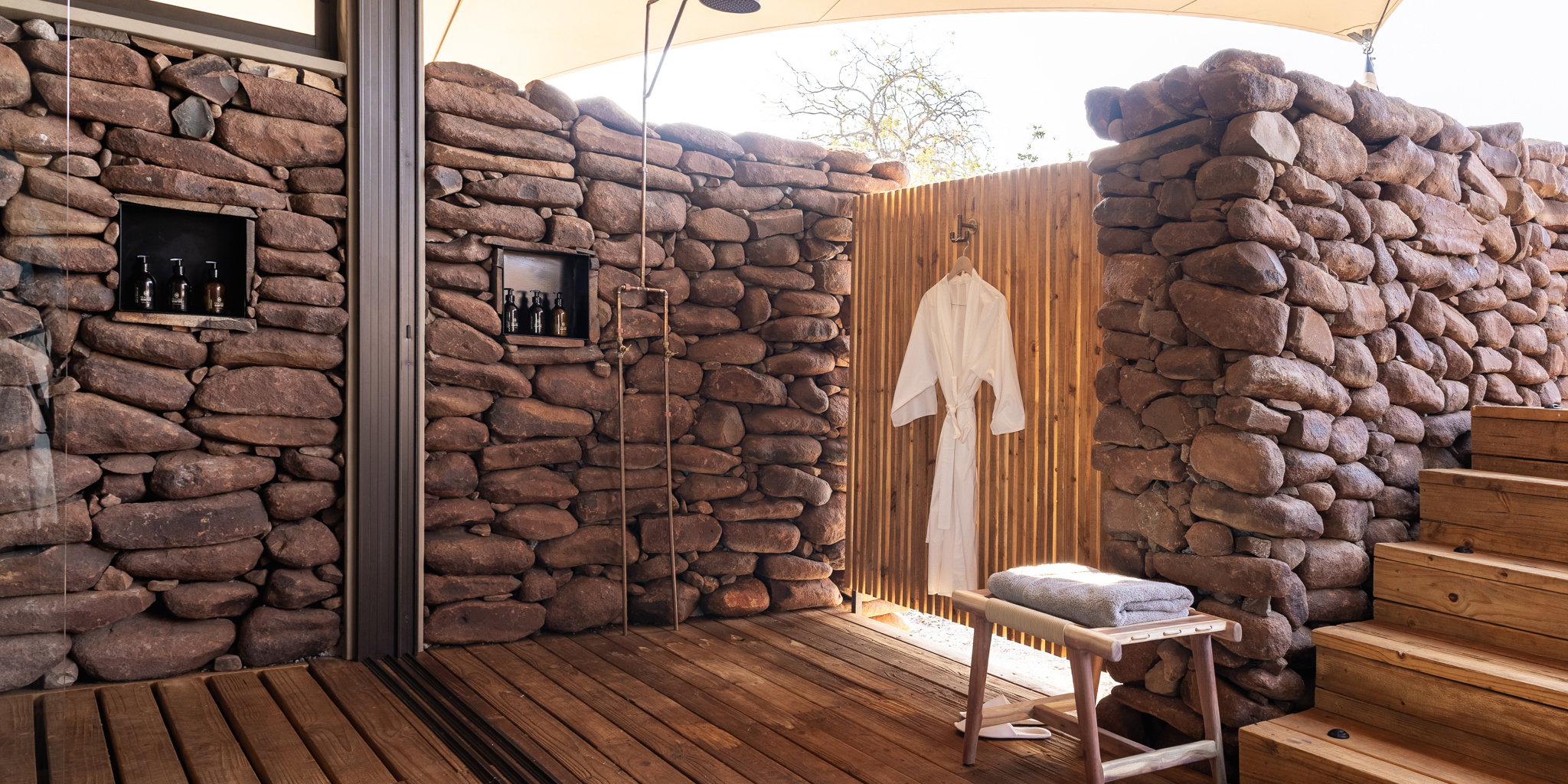 Bathroom, Desert Rhino Camp, Damaraland, Namibia
