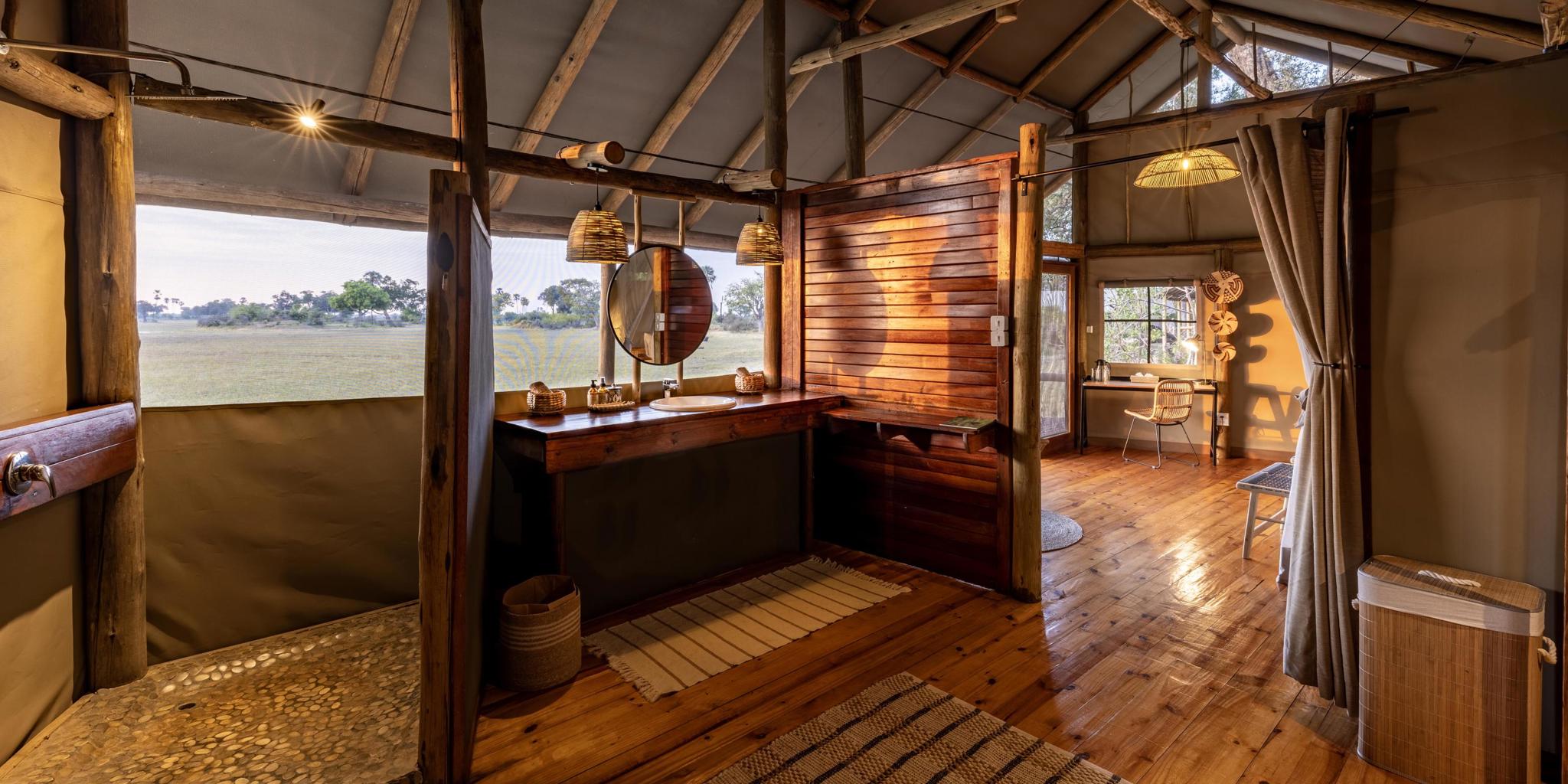 Bathroom, Mokolwane, Okavangao Delta, Botswana