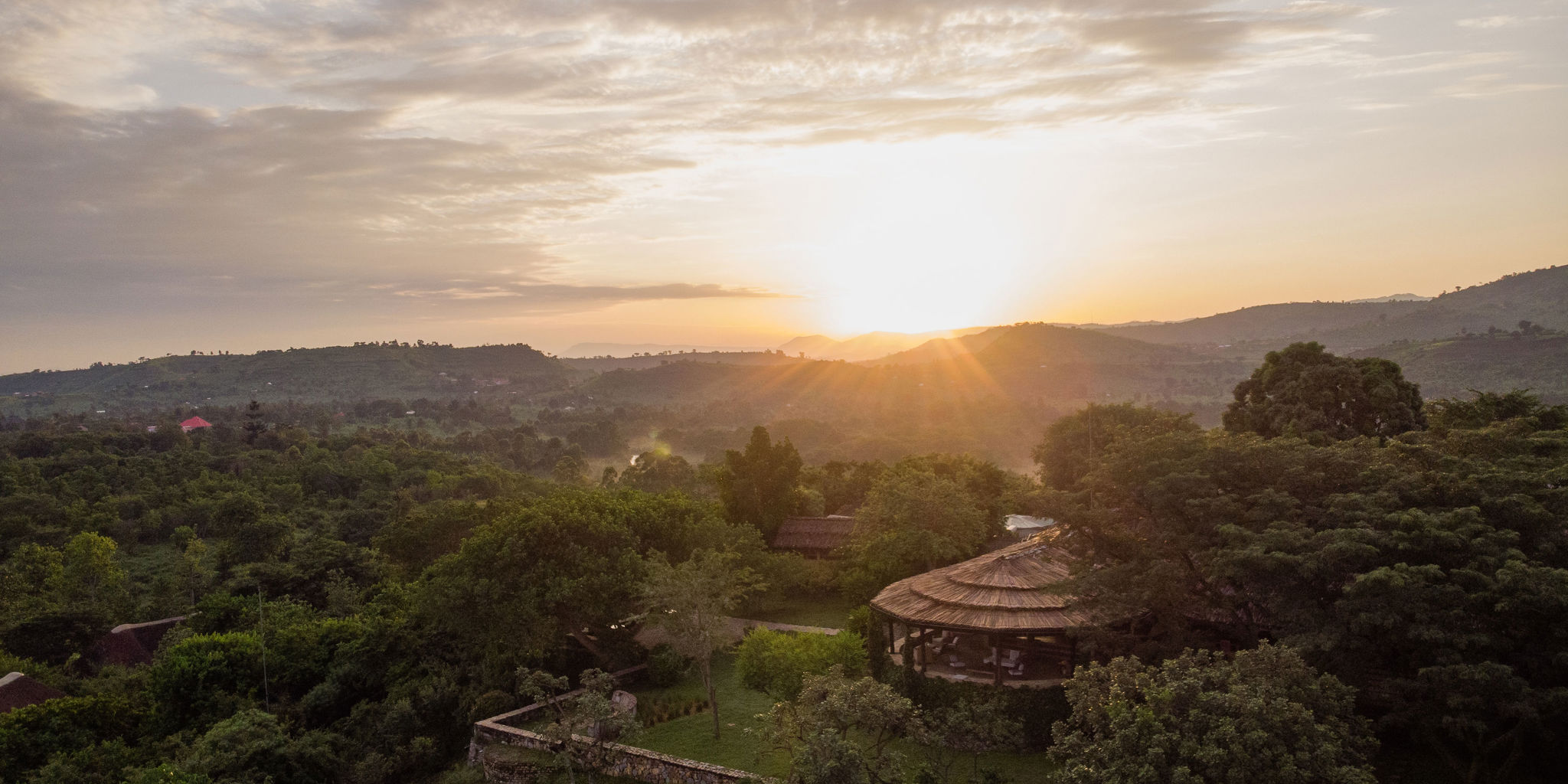 Aerial, Kyambura Gorge, Queen Elizabeth Np, Uganda
