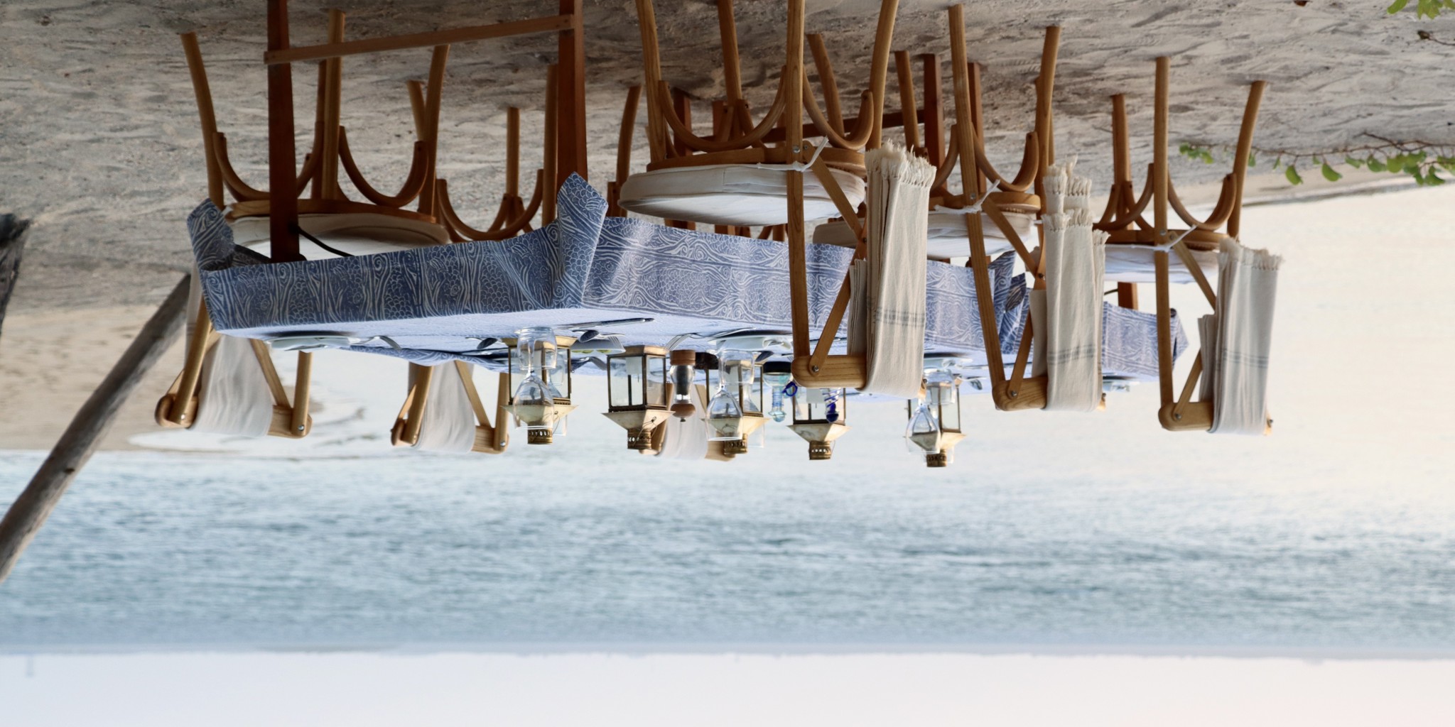 Dining, Manda Bay, Lamu Archipelago, Kenya