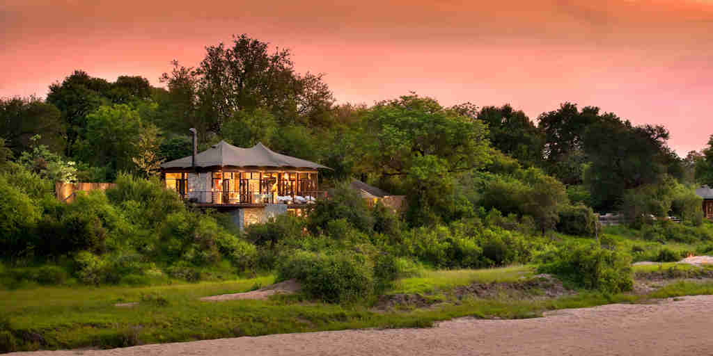 exterior, ngala tented camp, timbavati private, south africa