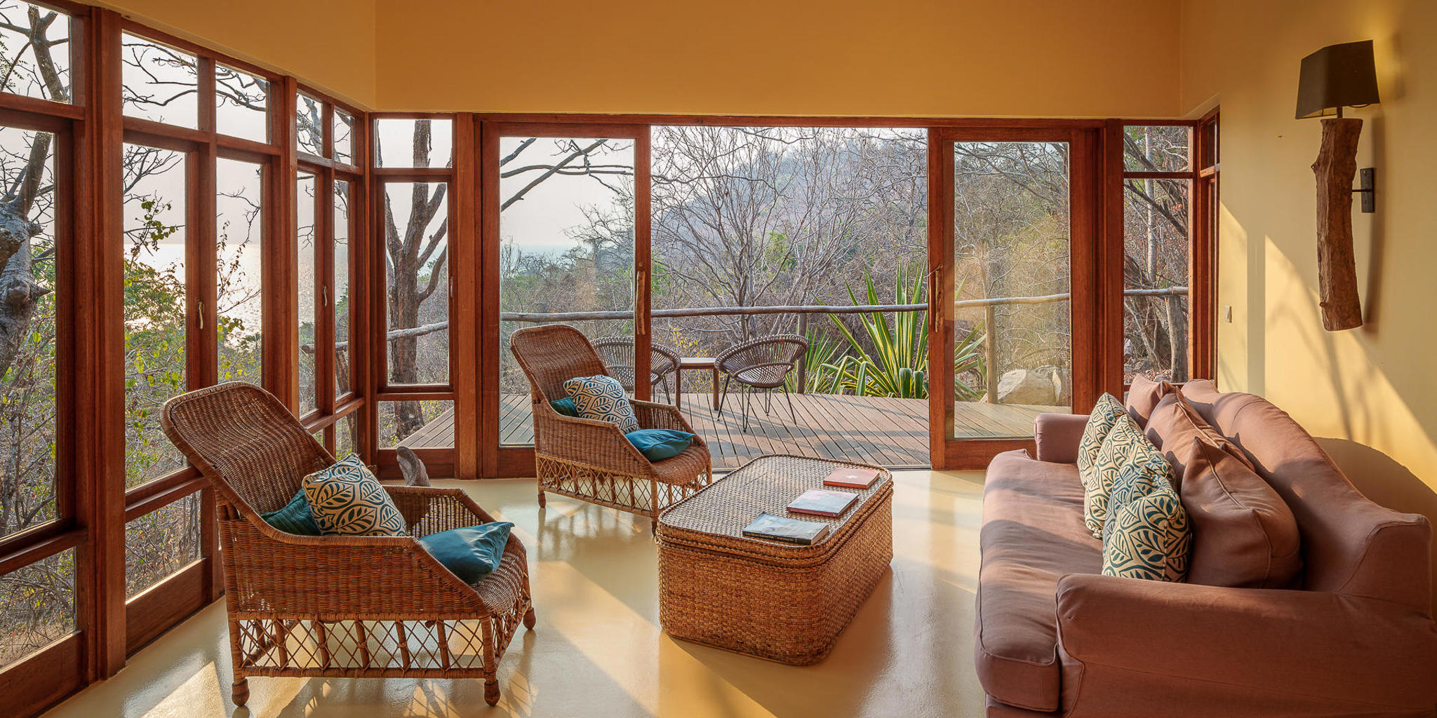 Lounge, Pumulani Lodge, Lake Malawi, Malawi