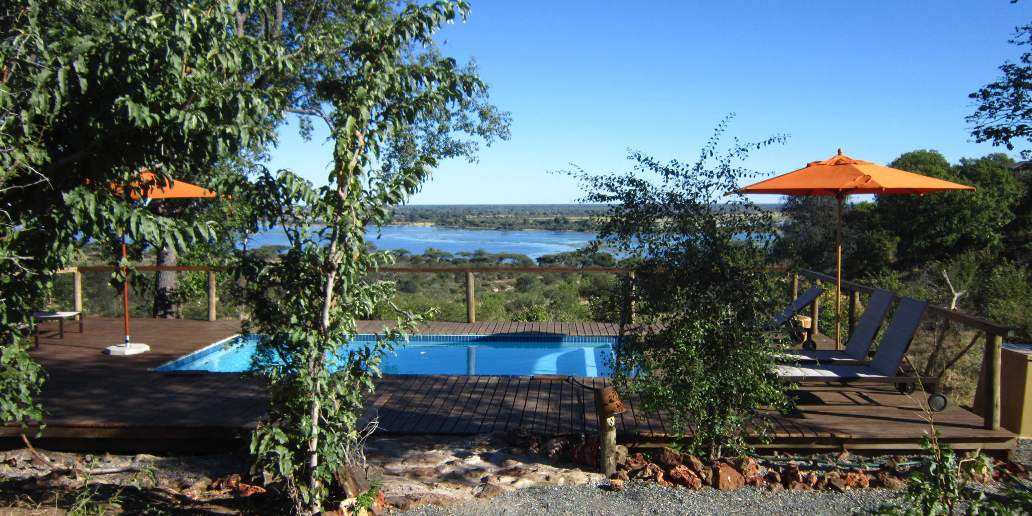 Pool, Chobe Elephant Camp, Chobe NP, Botswana