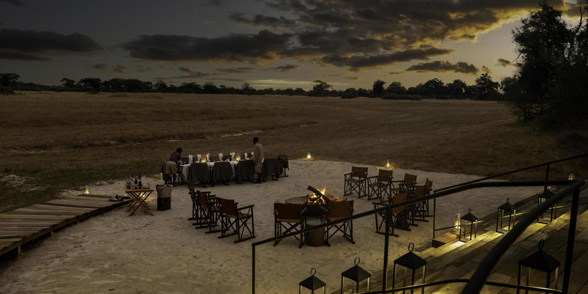 Dinner, Kiri Camp, Okavango Delta, Botswana