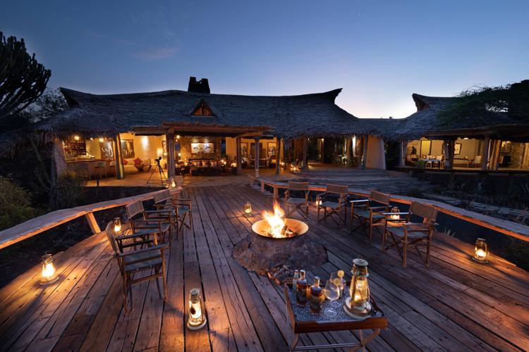 Main Deck, OI Donyo Lodge, Amboseli, Kenya